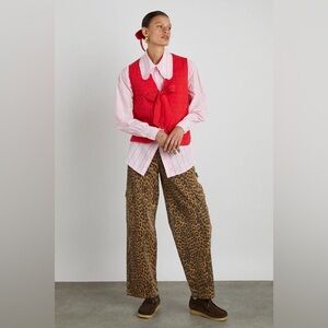 Damson Madder Cargo Jeans - Leopard UK6